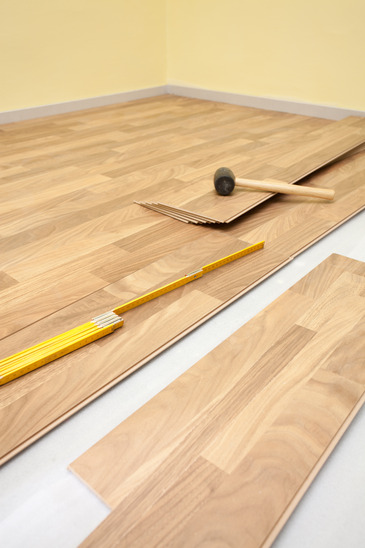 Wooden laminate flooring